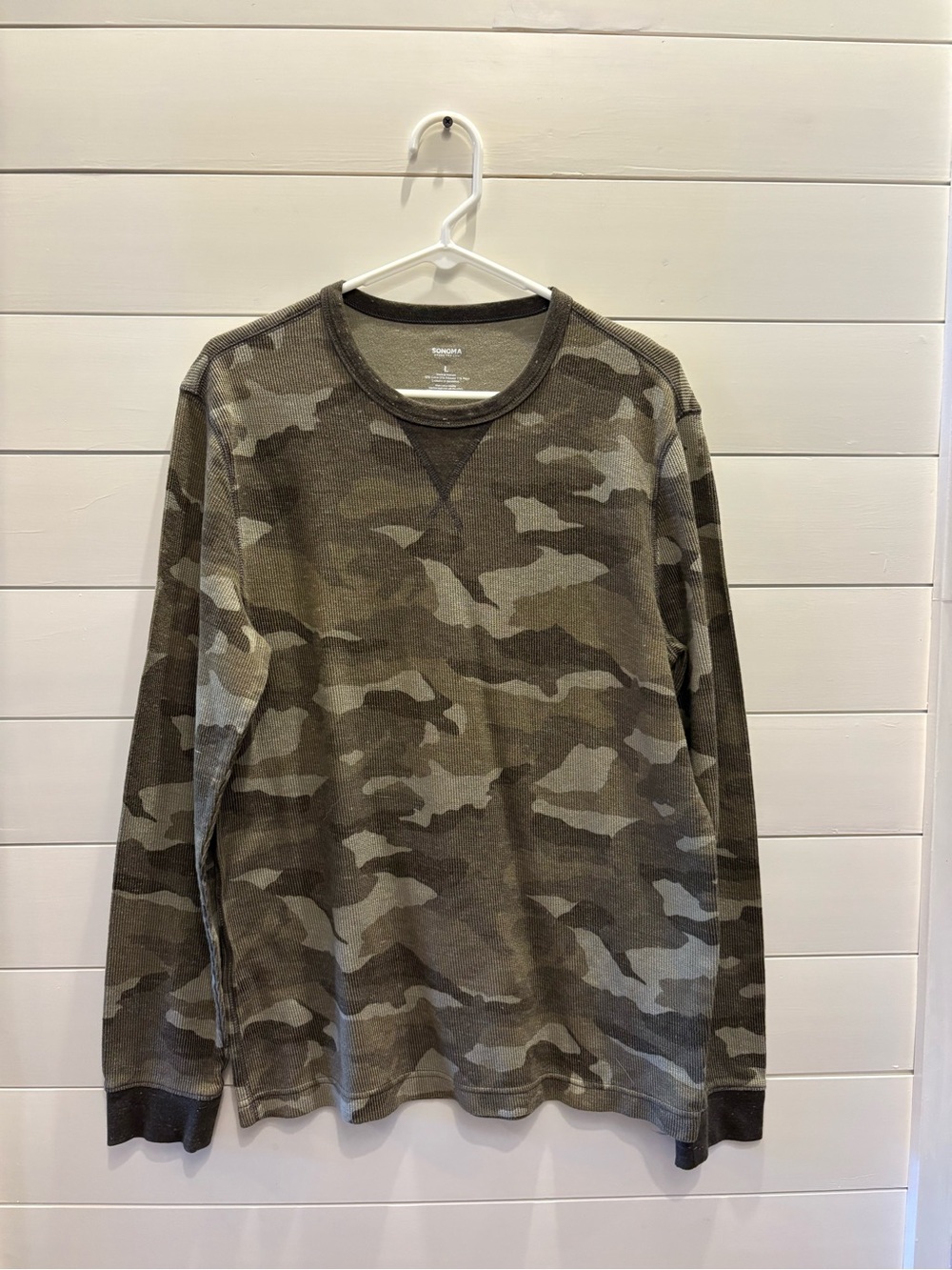 Sonoma Olive Camouflage Long-Sleeve Thermal Crew